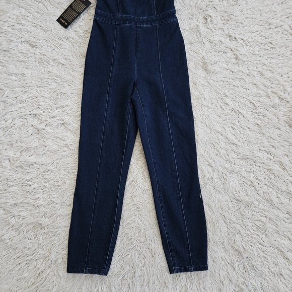 NWT Bebe Denim Jumpsuit - Picture 5 of 8